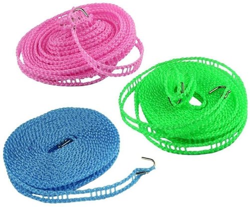 Multicolor Nylon Clothesline Rope, Size: 5 M