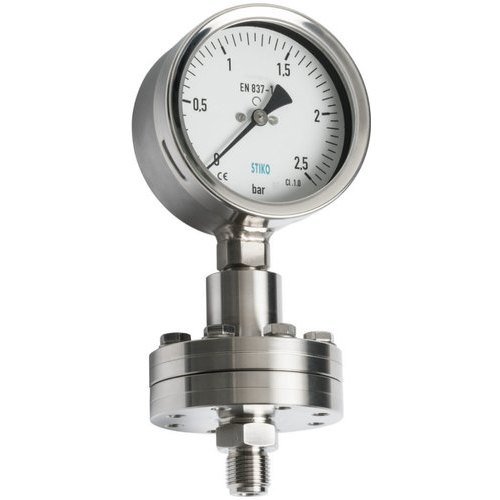 Chemical Sealed Pressure Gauge, -760 mm Hg to 4000 Bar