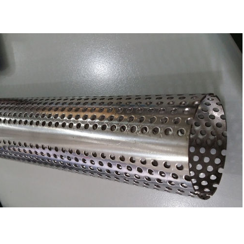 Round Perforated Stainless Steel Tube, 6 meter