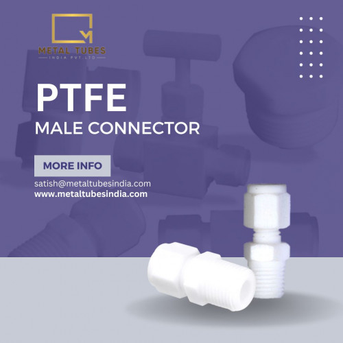 PTFE MALE CONNECTOR