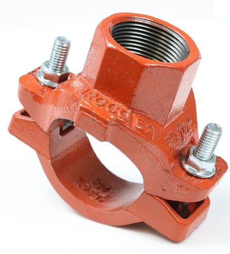 Threaded MS 7722 Mechanical Tee Grooved-End Outlet, For Chemical Handling Pipe