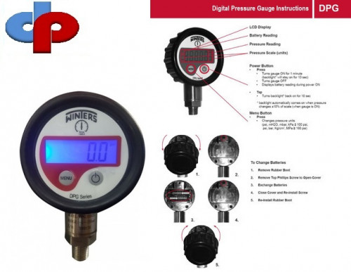 Winters Digital Pressure Gauge 1000 To 3000 mbar