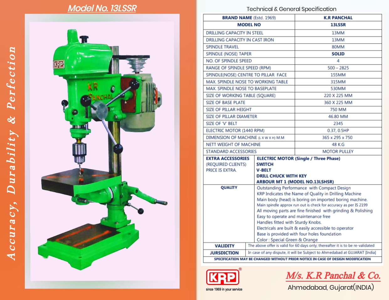 Bench Drilling Machine 13mm (1/2