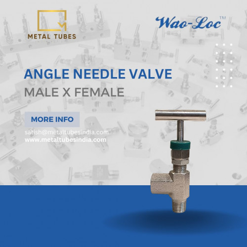 ANGLE NEEDLE VALVE FEMALE X MALE