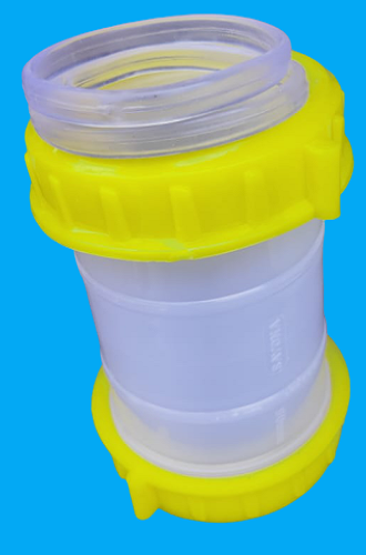 Yellow 90mm PVC Thread D Joint, For Agriculture, Irrigation