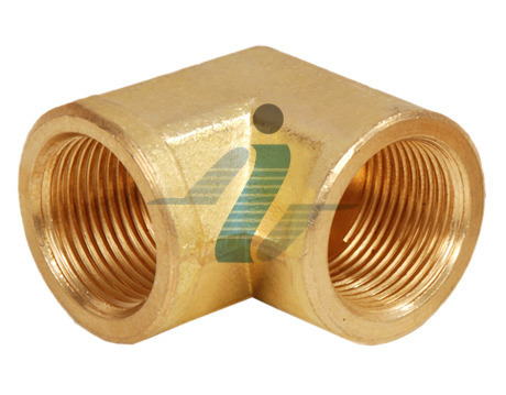 Golden 90 Degree Brass Female Elbow-BSP