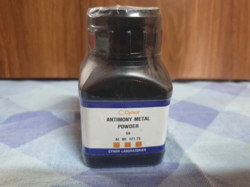 Silver- White Antimony Metal Powder, For Laboratory Use