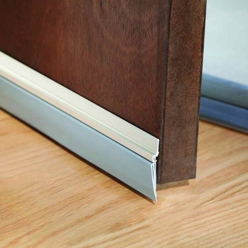 Silver Aluminum Aluplus Door Seals