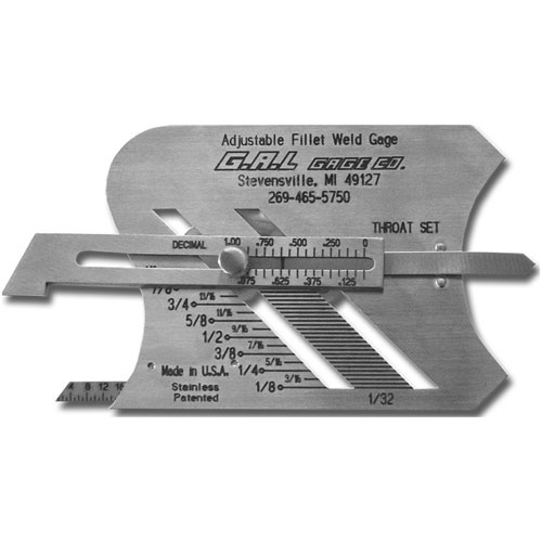 Adjustable Fillet Weld Gauge