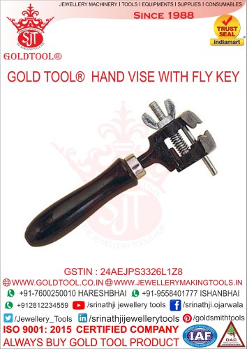 SJT Stainless Steel And Pvc Adjustable Hand Vice