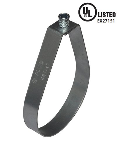 Fluid Stainless Steel Adjustable Swivel Ring Pipe Hangers, Size: 1/2 to 8 Inch