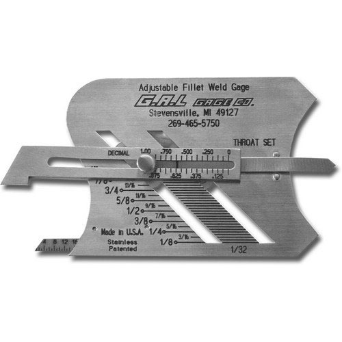 Adjustable Weld Fillet Gauge (GAL USA)