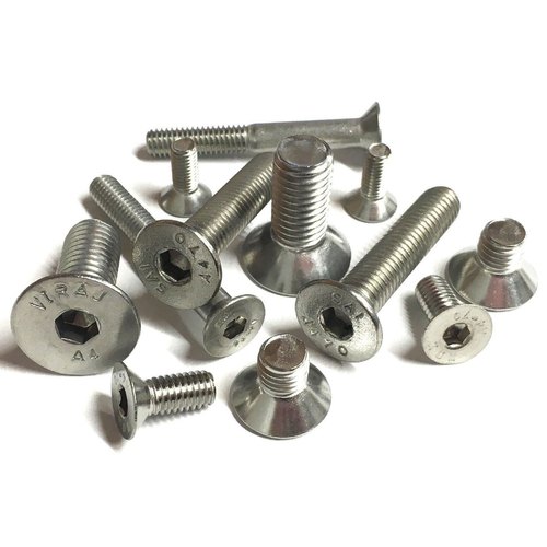Countersunk Full Thread Stainless Steel Allen CSK, Size: M3 - M16