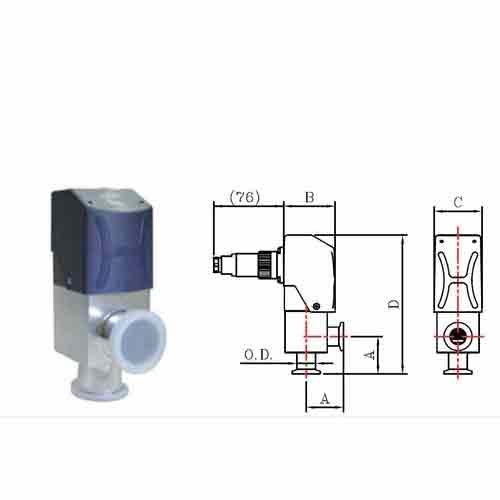 Aluminium Pneumatic Angle Valve