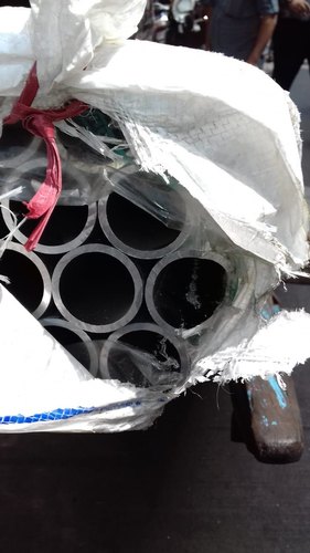 Round 12 FT Aluminium Pipe 28 OD x 1 MM THK, Grade: 6063