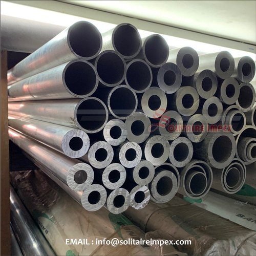 Polished 6 m Aluminium Round Pipe, Material Grade: Aluminum