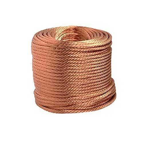 ETP Grade Flat Copper Braided Rope, For Industrial