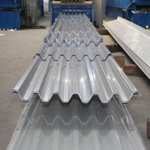 Blue Rectangular Aluminium Troughed Sheets