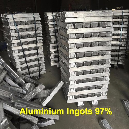 Aluminium Ingots Pure 97%, 15 To 17 Kgs