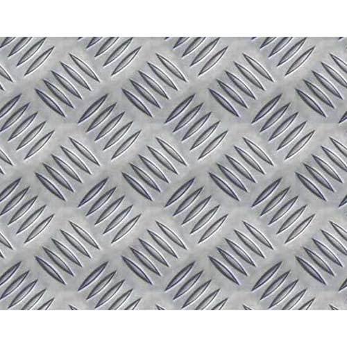 Rectangular Aluminum Checkered Sheet, Thickness: 100 mm