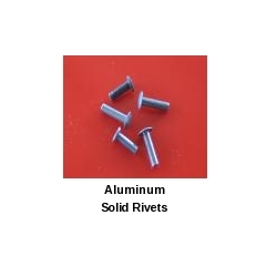 NOBLE Brand Aluminium Aluminum Solid Rivets, Size: 4mm X 12 Mm