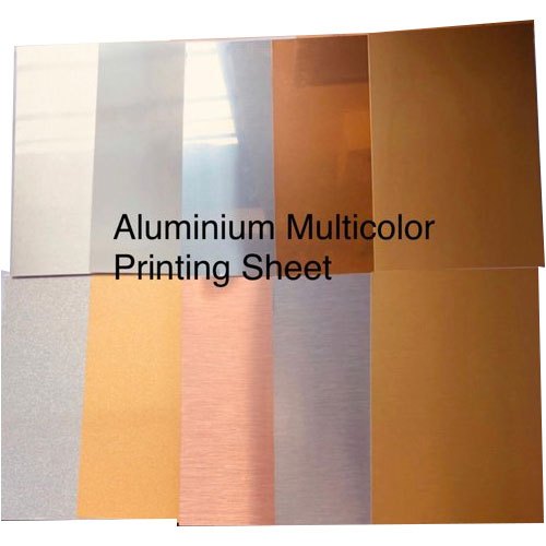 Multicolor Rectangular Aluminum Sublimation Sheet, Thickness: 2 mm