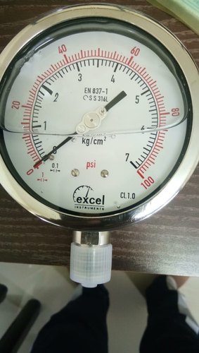 Excel Burden Analog Pressure Gauge Mo-9726690800, For Industrial