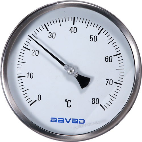 AAVAD 0 to 80 deg C Analog Temperature Gauge, for Industrial