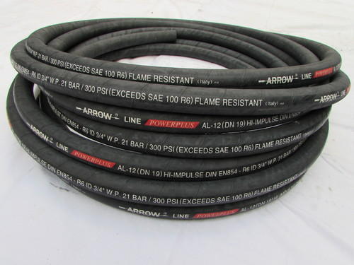 White And Black Arrow Hydraulic Hose