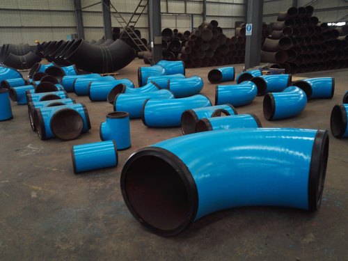 Welded 90 Degree Coated Elbow Fitting For Chemical Fertilizer Pipe, For Structure Pipe