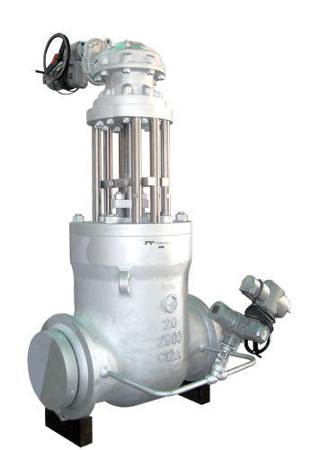 Pneumatic High Temperature Stainless Steel AUDCO & L&T Pressure Seal Air Gate Valve