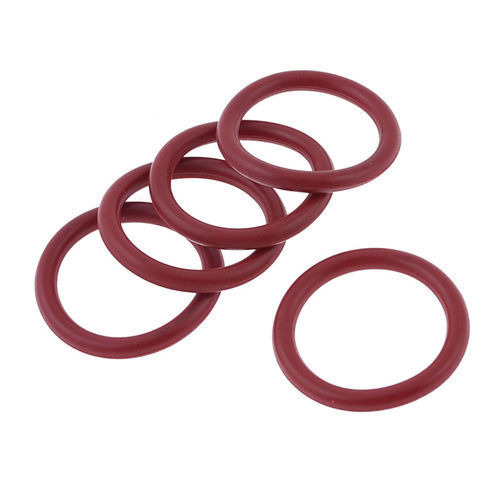 Red Synthetic Rubber Hydraulic Rubber O Ring, Shape: Round