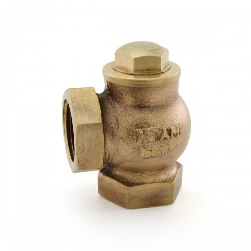 Vertical S.t.p. - 232 Psig Hyd. Bronze Angle Check Valve, Screwed, Valve Size: 15 - 50 Mm