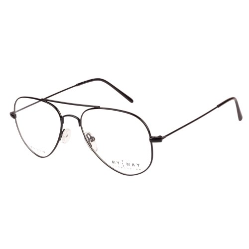 Black Aviator Metal Frame