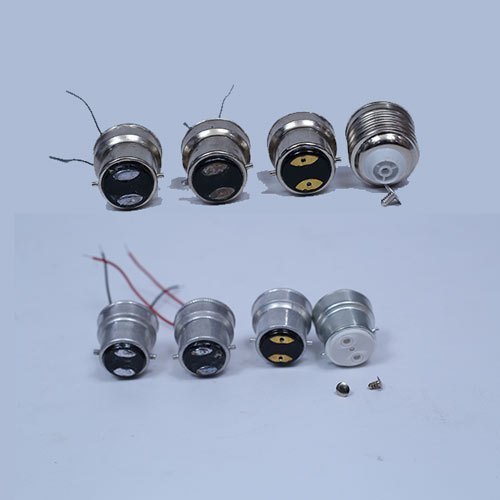 22 mm B22 Nickel Cap With Wire, For LED Bulb, Head Type: Round