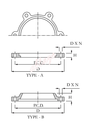 Backing Flange, Size: >30 and 1-5 Inch