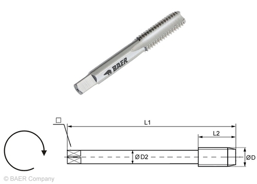 For Threading Tool Hssg Baer Short Machine Tap Form D