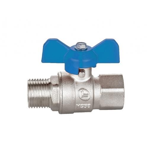 Flanged End Stainless Steel Ball Valve with Male Fitting, For Industrial, Size: 3-4 Inch