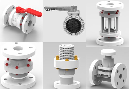 CHEMICA Medium Pressure PP VALVES, For Industrial