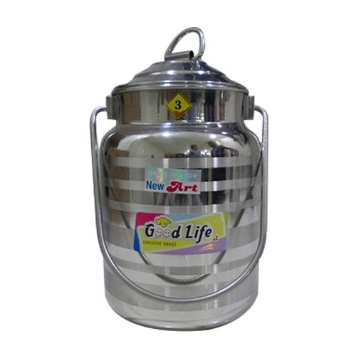 Stainless Steel Domb Akhand Barni (Milk Can)