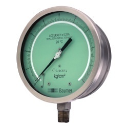 Baumer SS Case Test Gauge (ACC 0.25%) Bourdon Type