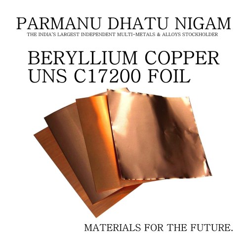 Beryllium Copper UNS C17200 Foil
