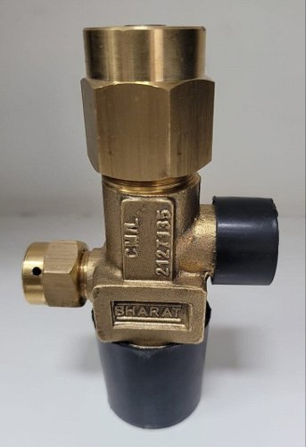 Gold Brass Bharat CO2 Gas Cylinder Valve, 50