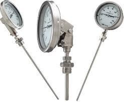 OM Stainless Steel Bimetallic Temperature Gauge, For Industrial