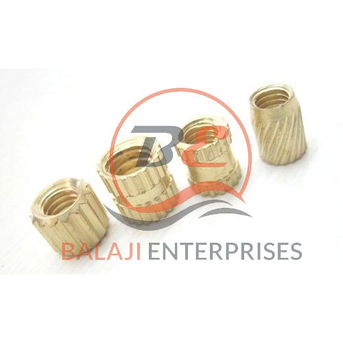 Golden Brass Plastic Inserts Nut, For Hardware Fitting, Size: M5