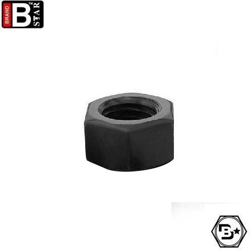 Hexagonal Mild Steel Auto Black MS Hex Nut, Size: M4-M24