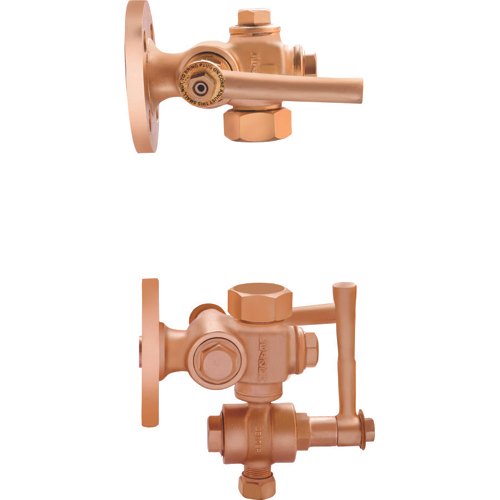 Leader Valve Bronze Sleeve Packed Water Level Gauge Flanged