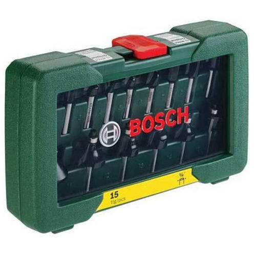 Bosch 15 Piece 8MM Router Bit Set Rotary Tool (8 mm)