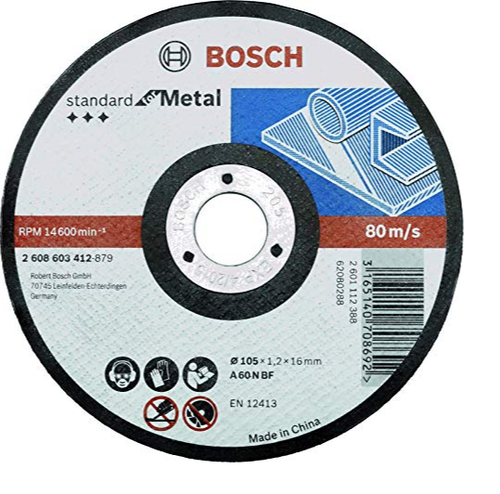 BOSCH 2608619786 CUTTING DISC 100 X 1.2, 4 inch