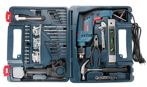 Bosch GSB 13 RE Reversible Professional Impact Plastic Drill, 600 watts, 13mm (Green)